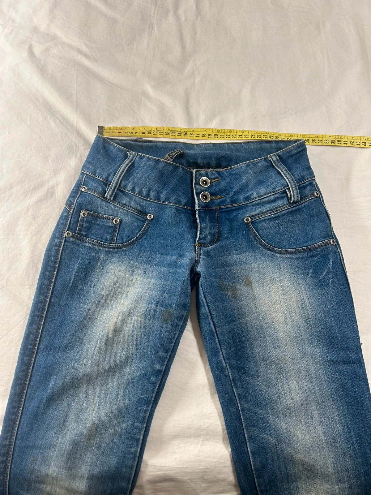 Jeans azul de cintura baixa v. S. Miss tamanho 36 – photo 7